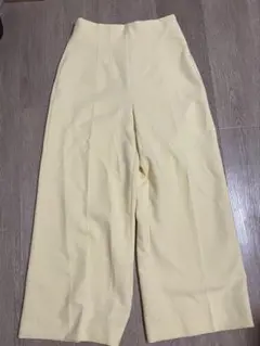ZARA イエロー ワイドパンツ Sサイズ
