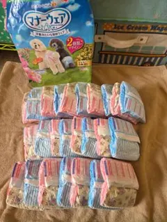 犬　おむつ　マナーウェア SSサイズ 女の子 25枚