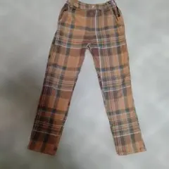 BREEZE 長ズボン サイズ140 ブラウン系チェック