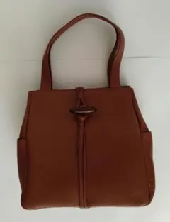 【新品未使用】ブラウン　ハンドバッグ　ポケット多い　左右サイド2•後ろ1•内側3