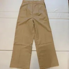 ユアーズ　ベージュ ワイドパンツ ハイウエスト