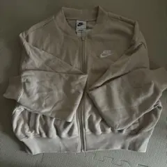 Nike ベージュ ジップアップジャケット M