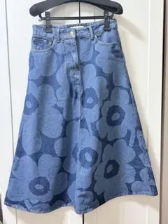 美品【marimekko】マリデニム　スカートのサムネイル