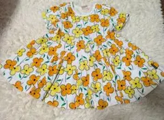 Moujonjon　半袖ワンピース　90　花柄のサムネイル