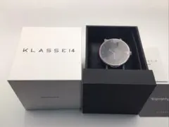 【未使用】KLASSE14 黒腕時計 保護シール付き 電池交換済 箱・保証書付きのサムネイル