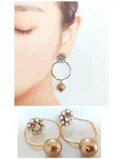 【002】スワロフスキー×fleuron（フルーロン）　ピアス