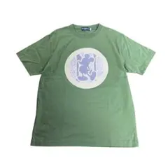 プリントTシャツ　Disneyミッキーマウス　半袖　グリーン　M 古着　8bのサムネイル