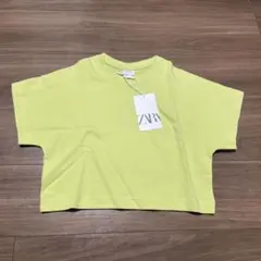 ZARA キッズ クロップドTシャツ 120cm 新品のサムネイル