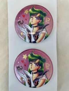 美少女戦士セーラームーン 缶バッジ プルート 2個セットのサムネイル
