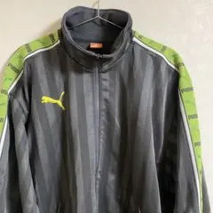 puma トラックジャケット　ジャージ　プージャ　グレー　緑