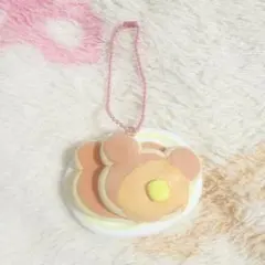 ハンドメイド 粘土チャーム パンケーキ くま　平成女児