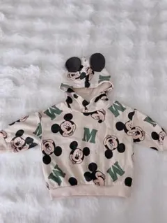H&M ミッキーマウス フード付きパーカー 6-9ヶ月