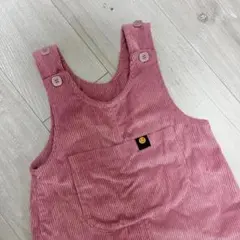ピンク　サロペット　コーデュロイ