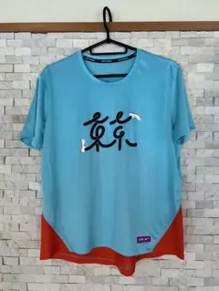 Nike ランニングトップス L 水色/赤