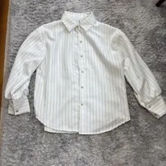 ホワイトストライプ 長袖シャツ