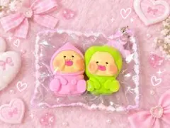 ★おまけ付き★こびと図鑑 カクレモモジリ＆スモモノウチセット ペア売りスクイーズ
