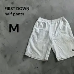 【即日発送】 FIRST DOWN ハーフパンツ M ホワイト ストリート 古着