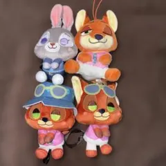 ズートピア ぬいぐるみ 4体セット