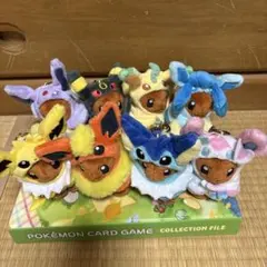 イーブイ ポンチョシリーズ エーフィ ぬいぐるみ イーブイ ポンチョシリーズとエーフィ＆ブラッキー フラワーが