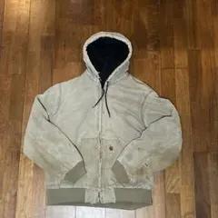 carhartt アクティブジャケット　usa製 グレー　フェード　雰囲気　ボロ