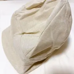 ❤️新品未使用❤️キャスケット UVカット 紫外線カット 日よけ サイズ調整可 綿麻