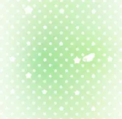 緑色の星とドットのデザイン