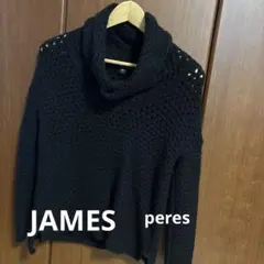 【値下げ中】JAMES PERSE ブラック タートルネック ニットセーター