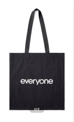everyone トートバッグ ブラック
