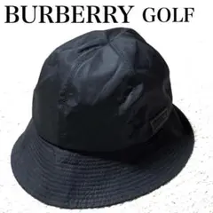 バーバリーゴルフ バケットハット BURBERRY GOLF ロゴパッチ 帽子