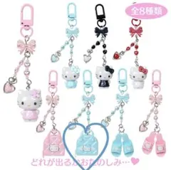 サンリオ ハローキティ シークレットキーホルダー ミニチュアキルト 水色 バッグ