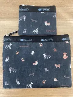 BAILA LeSportsac 犬柄ポーチセット　レスポ