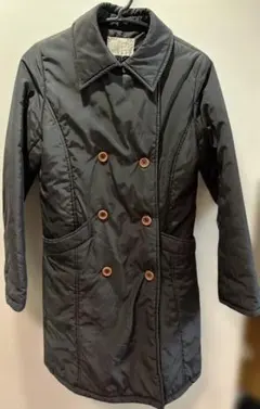 【コート】crimée キルティング ダブルボタン ミドル丈 ネイビー