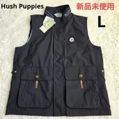 新品未使用　Hush Puppies　ハッシュパピー　　ベスト　黒　L