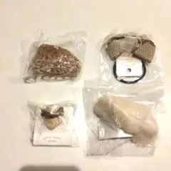 ヘアアクセサリー 4点セット　ベージュブラウン系