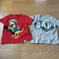 GAP 半袖Tシャツ　2枚セット　100cm 恐竜柄
