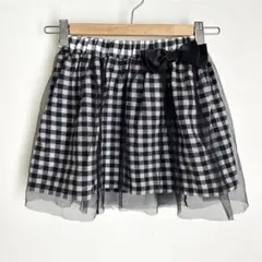 motherways キッズ　120センチ　スカート　チェック　チュール