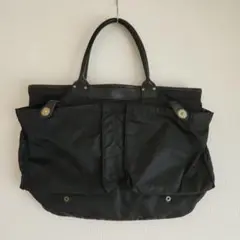 超希少！美品✨ Felisi 9237 ヘルメットバッグ 黒 レザー×キャンバス Felisi - フェリージ／Felisi バッグ トートバッグ 鞄