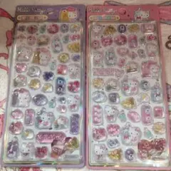 ハローキティ　3Dステッカー　2枚セット 【海外正規品・ライセンス商品】