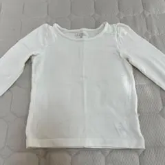 長袖カットソー ホワイト　　90cm