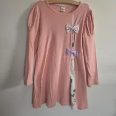 Bee des Bee ピンク 長袖ワンピース 140