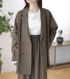 LEPSIM ルーズWブレスト長袖ジャケット