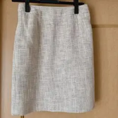 ロペピクニック ツイードタイトスカート グリーン〜ブルー系 36 Sサイズ