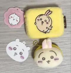 ちいかわ ふわふわミニポーチ ミニプラがまぐち