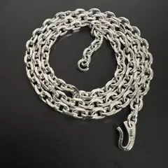 4mm 太角 チェーン ネックレス 50cm アクセサリー シルバー925 刻印