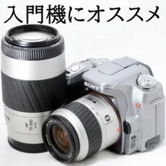 ⭐️美品⭐️SONY ソニー α100 300mmダブルズームセット シルバー SONY ミラーレス一眼 α6000 ダブルズームレンズキット