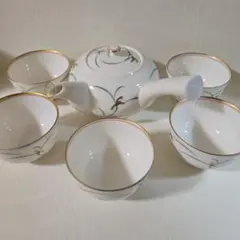 香蘭社　未使用品　急須　湯呑5客セット　木箱付き　有田焼