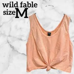 wild fable【M】 ノットタンクトップ ピンク 海外古着