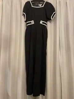 rienda パイピング オールインワン ブラック M