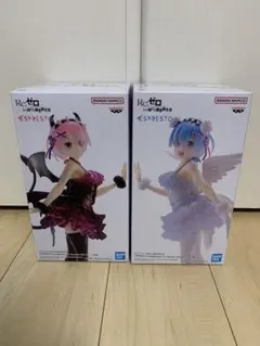 【2体セット】リゼロ ESPRESTO レム ラム フィギュア 天使 小悪魔