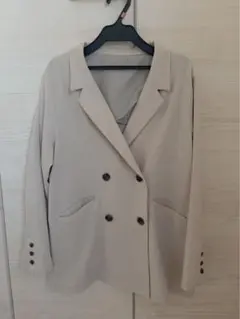 【Ray Cassin】ダブルブレストテーラードジャケット（ベージュ）